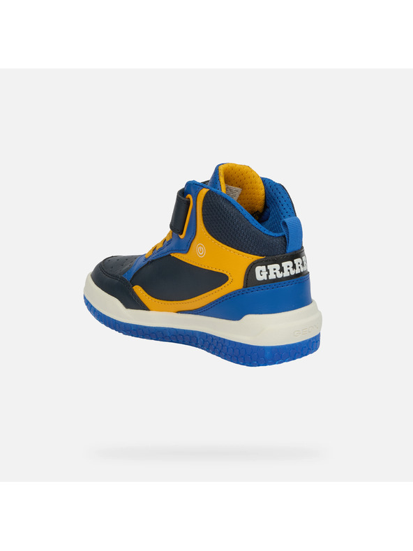 Geox Modré svietiace chlapčenské tenisky Geox Buzzerlight Boy