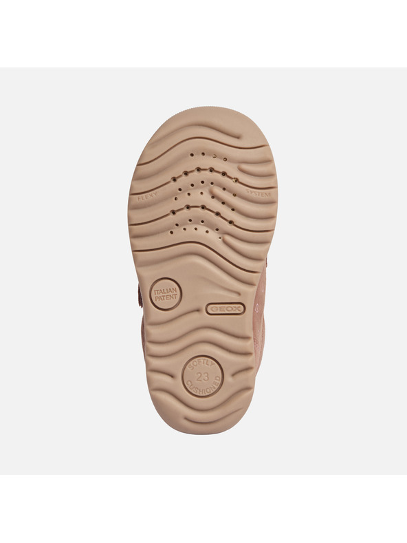 Geox Ružové dievčenské topánky pre prvé krôčky Geox Macchia Girl