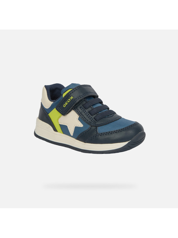 Geox Tmavo modré chlapčenské topánky pre prvé krôčky Geox Rishon Boy