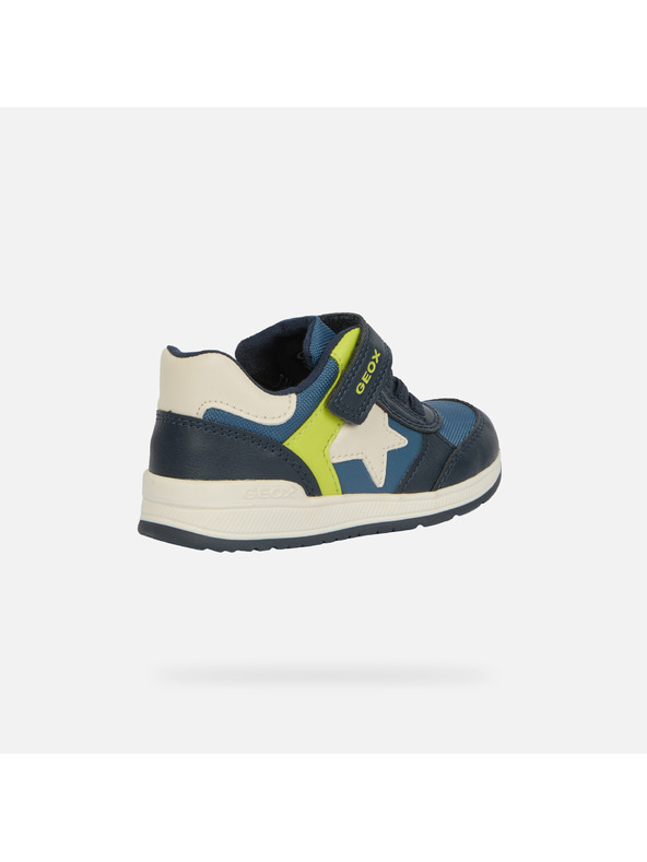 Geox Tmavo modré chlapčenské topánky pre prvé krôčky Geox Rishon Boy