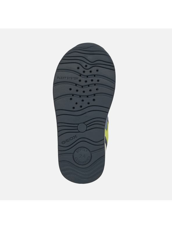 Geox Tmavo modré chlapčenské topánky pre prvé krôčky Geox Rishon Boy