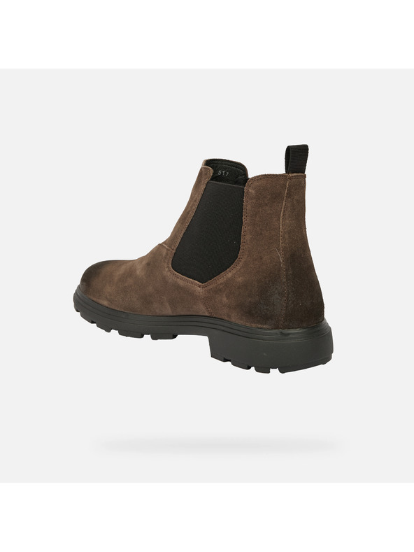 Geox Hnedá pánska členkové topánky Geox Meiern