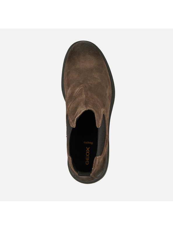 Geox Hnedá pánska členkové topánky Geox Meiern