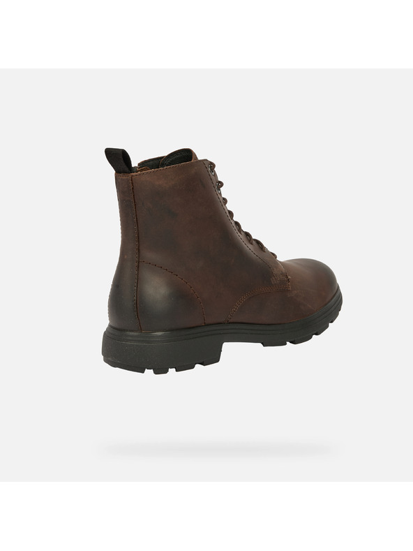 Geox Hnedá pánska členkové topánky Geox Meiern