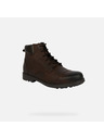 Geox Tmavo hnedá pánska členkové topánky Geox Rhadalf