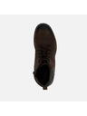 Geox Tmavo hnedá pánska členkové topánky Geox Rhadalf