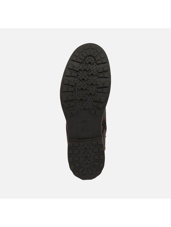 Geox Tmavo hnedá pánska členkové topánky Geox Rhadalf