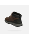 Geox Tmavo hnedá pánska členkové topánky Geox Granito + Grip