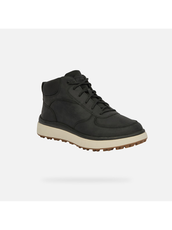 Geox Čierna pánska členkové topánky Geox Granito + Grip