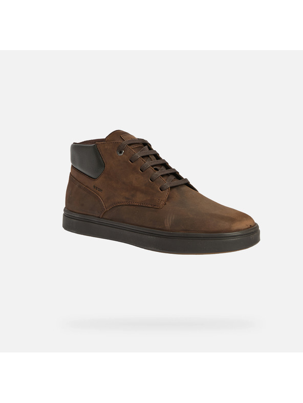 Geox Hnedá pánska členkové topánky Geox Baltmoore
