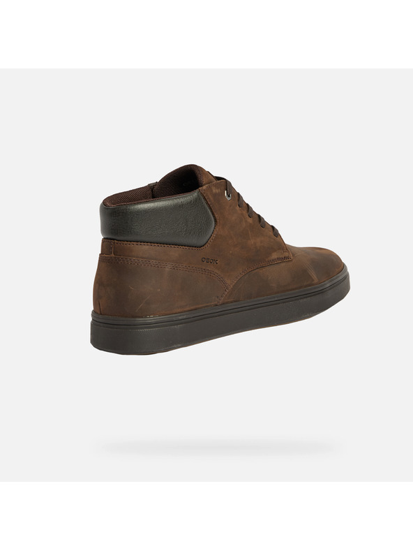 Geox Hnedá pánska členkové topánky Geox Baltmoore