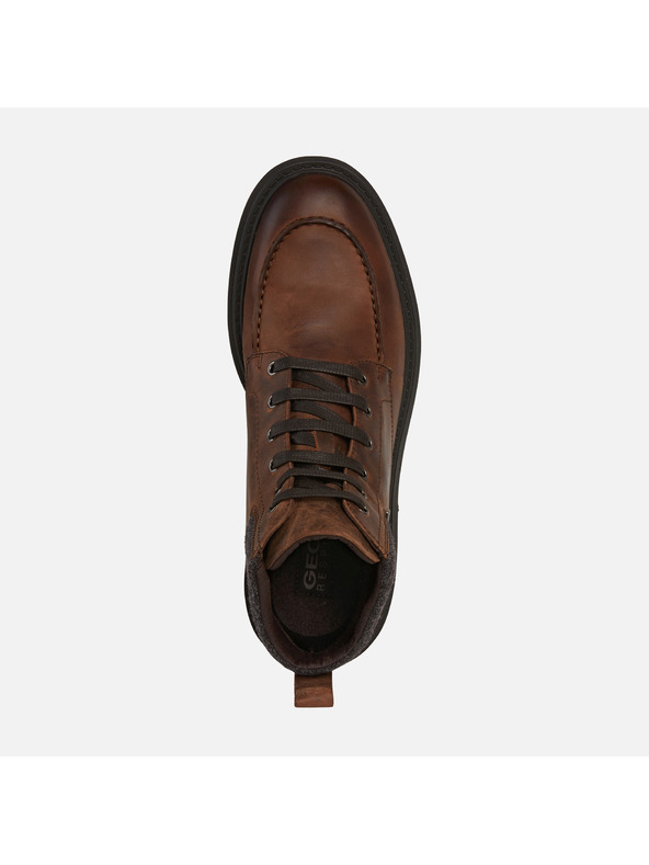 Geox Hnedé pánske členkové topánky Geox Faloria B Abx