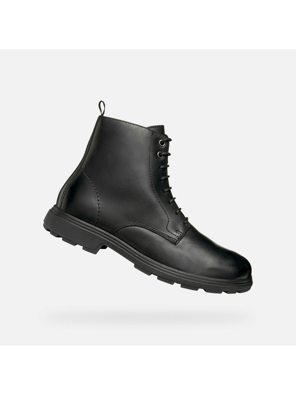 Geox Čierne pánske členkové topánky Geox Meiern