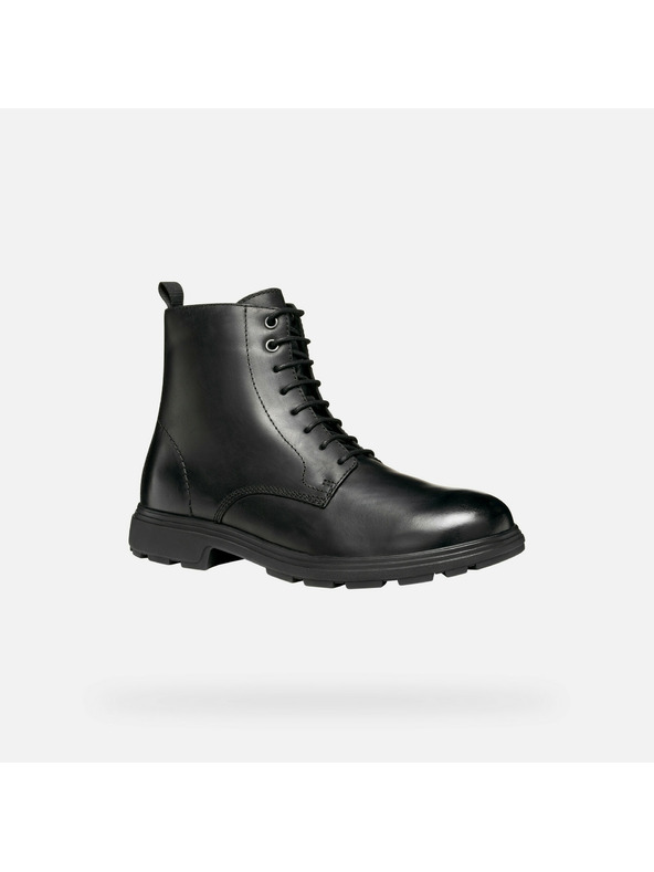 Geox Čierne pánske členkové topánky Geox Meiern