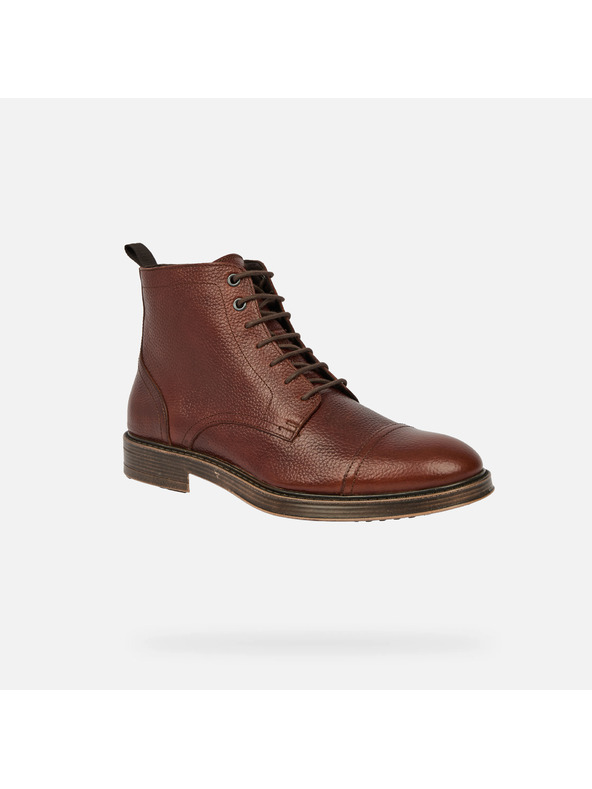 Geox Hnedá pánska členkové topánky Geox Henreys