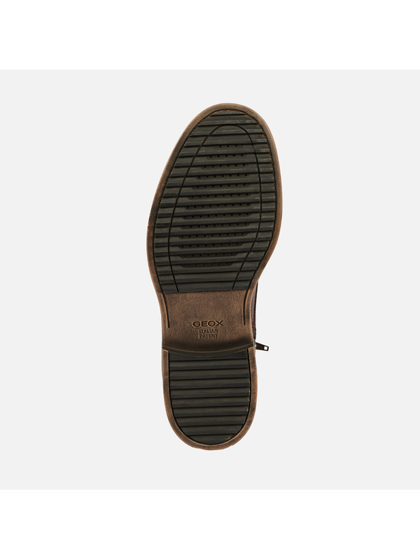 Geox Hnedá pánska členkové topánky Geox Henreys