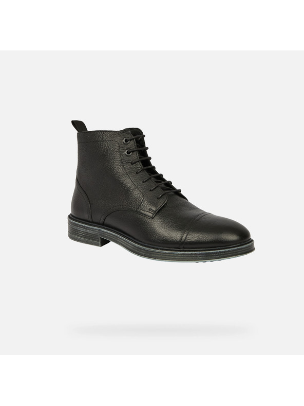 Geox Čierna pánska členkové topánky Geox Henreys