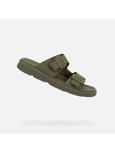 Geox Khaki pánske sandále Geox Xand 2S