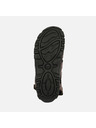 Geox Tmavohnedé pánske sandále Geox Omo Sandal Strada