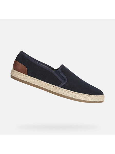 Geox Tmavomodré pánske slip on tenisky Geox Pantelleria
