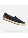 Geox Tmavomodré pánske slip on tenisky Geox Pantelleria