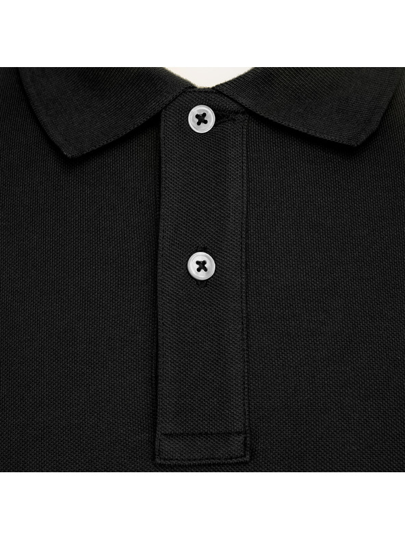 Geox Čierne pánske polotričko Geox Polo