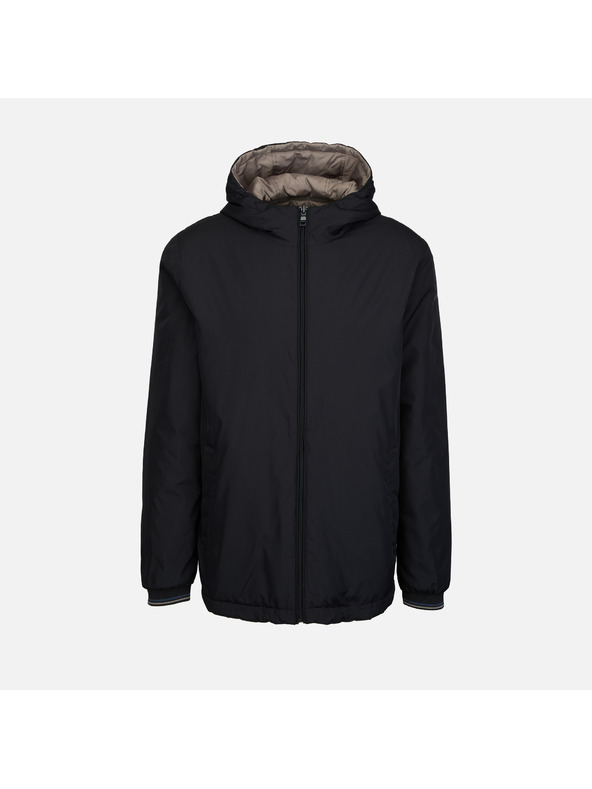 Geox Čierna pánska bunda Geox Jharrod