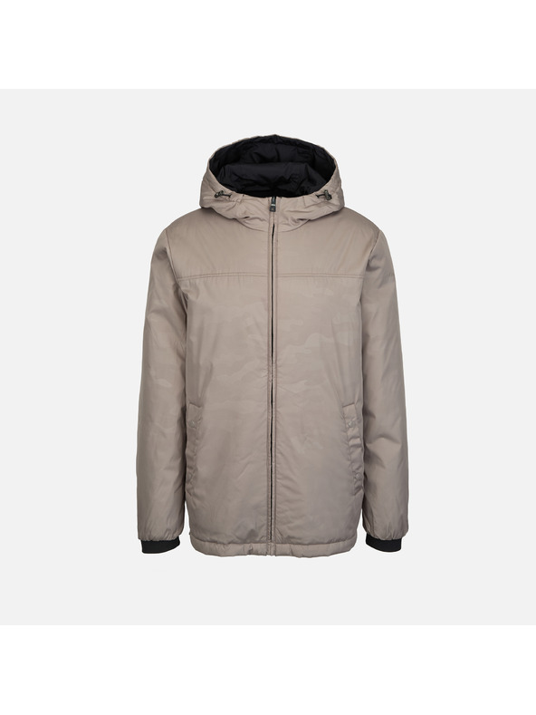 Geox Čierna pánska bunda Geox Jharrod