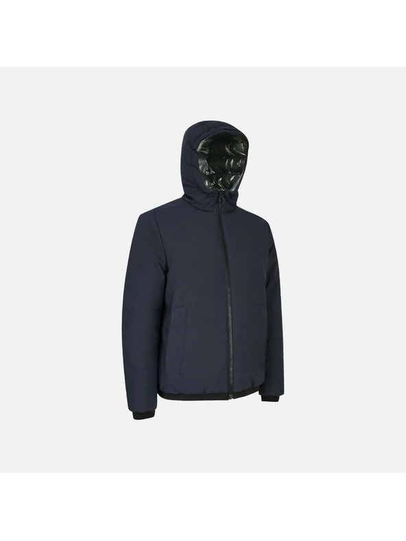 Geox Tmavomodrá pánska bunda Geox Spherica