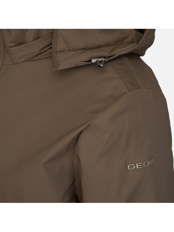 Geox Hnedá pánska bunda Geox Aurelio