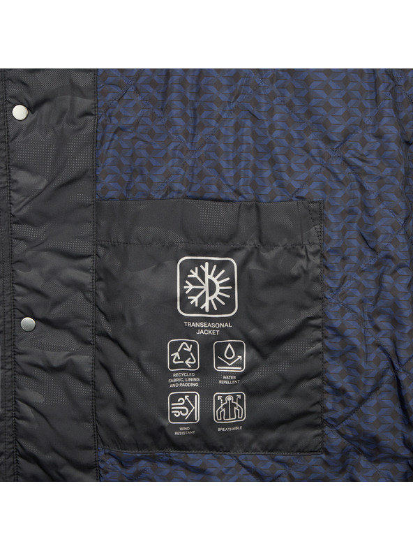 Geox Tmavosivá pánska bunda Geox Jharrod