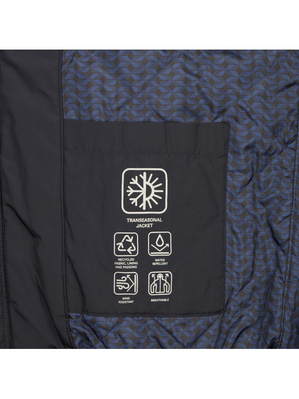 Geox Tmavomodrá pánska bunda Geox Jharrod