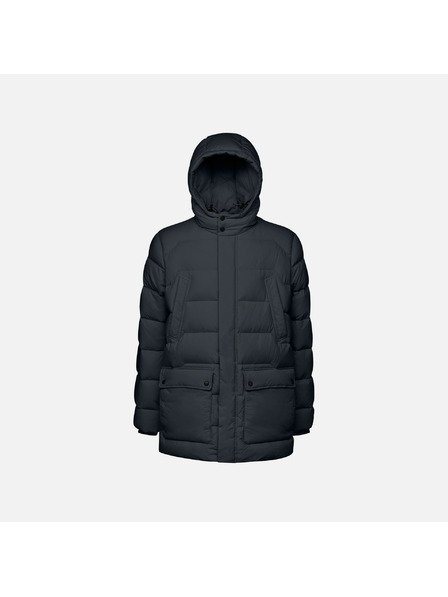 Geox Tmavomodrá pánska páperová bunda Geox Elver