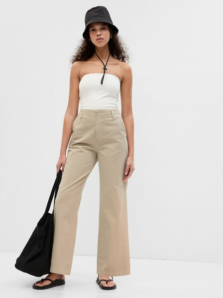 GAP Nohavice Loose Khaki GAP