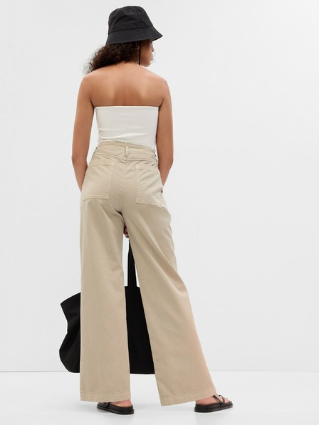 GAP Nohavice Loose Khaki GAP