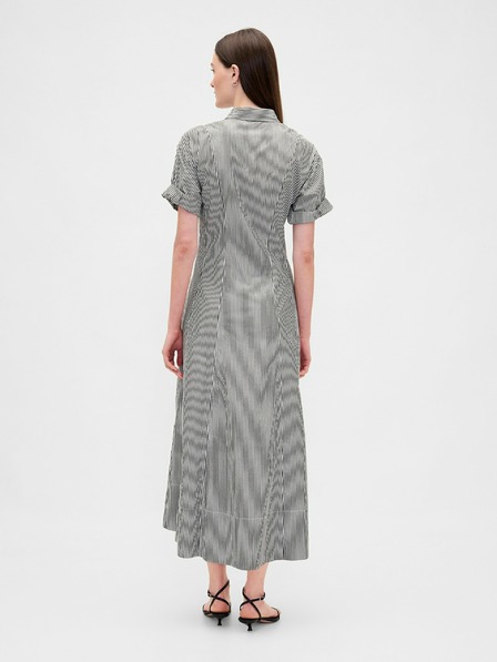 GAP Košeľové popelínové midi šaty GAP