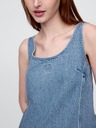 GAP Džínsové mini šaty UltraSoft Americana GAP