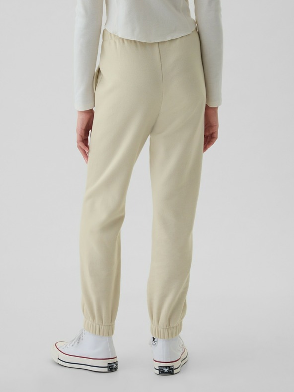 GAP Detské tepláky fleece logo army GAP