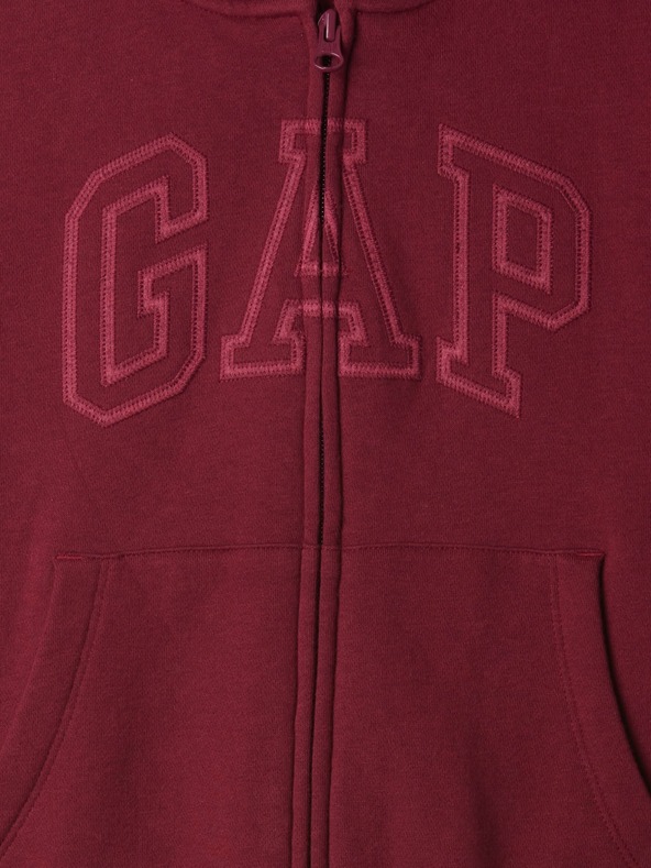 GAP Detská mikina s logom a fleece GAP