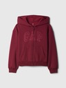 GAP Detská mikina s logom a fleece GAP