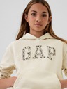 GAP Detská mikina s logom a fleece GAP