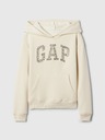 GAP Detská mikina s logom a fleece GAP