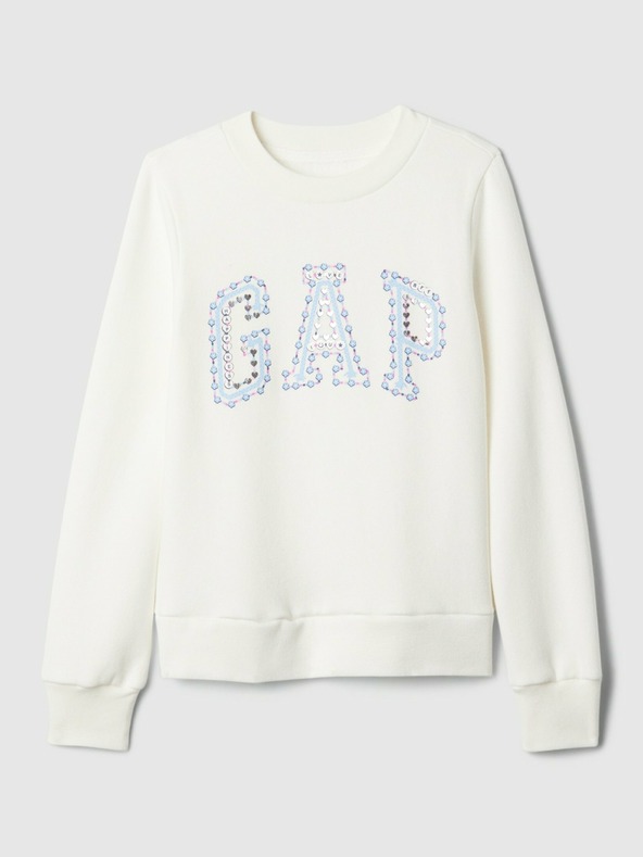 GAP Detská mikina s logom a fleece GAP