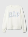 GAP Detská mikina s logom a fleece GAP