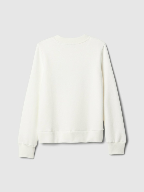 GAP Detská mikina s logom a fleece GAP