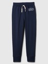 GAP Detské tepláky fleece logo army GAP