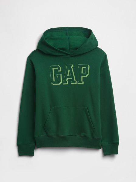 GAP Detská mikina s logom a fleece GAP