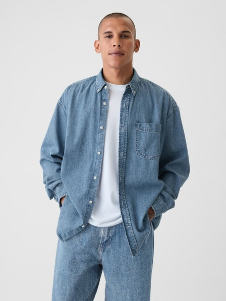 GAP Džínsová oversize košeľa GAP