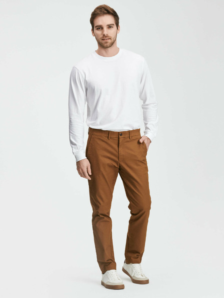 GAP Nohavice khaki slim fit GapFlex GAP