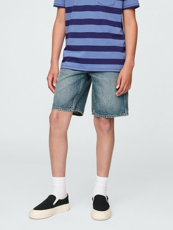 GAP Detské džínsové kraťasy '90s Loose UltraSoft Americana GAP